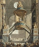 Кафедра церкви Сен-Сюльпис в Париже. Проект 1789 года