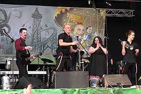 Diablo Swing Orchestra во время выступления на Global East Festival в 2010 году