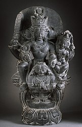 Вайкунтха из коллекции Музея искусств округа Лос-Анджелес. Кашмир, XI век.