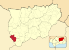 Расположение муниципалитета Алькаудете на карте провинции