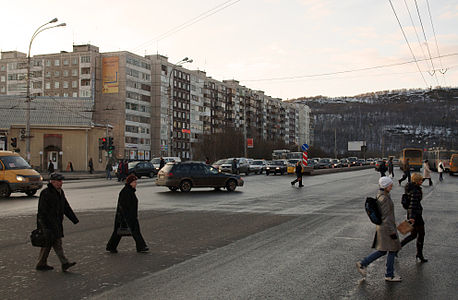 Улицы Мурманска, осень