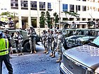 Солдаты армии США во время съёмок на 9-й Ист-стрит