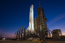 Falcon 9 на стартовой площадке LC-39A