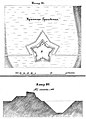 Крепость Грачевская с разрезом оборонительного вала