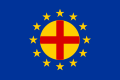 Флаг Панъевропейского союза (звёзды были добавлены после создания флага Европы)