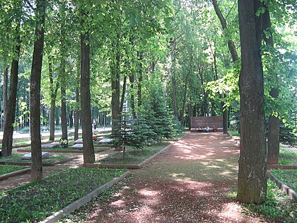 Братская могила в городском сквере