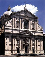 Церковь Иль Джезу в Риме. Фасад. 1573—1580