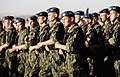 Российские десантники в беретах на учениях в Казахстане