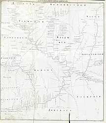 Карта Владений Войска Донского, составленная в 1778 году инженер-генерал-майором А. И. Ригельманом