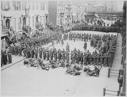 Каре национальной гвардии в США, 1918 год.