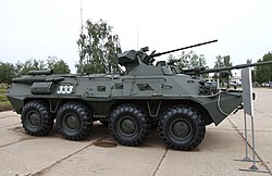 БТР-82А, выставленный на конкурсе «Танковый биатлон-2014»