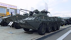 БТР-82АТ с боевым модулем БТР-БМ на выставке «Армия-2021».