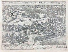 «Битва при Гейлигерлее». Гравюра Франса Хогенберга (1568)