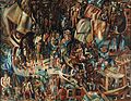 Композиция. Корабли, 1913—1915. Масло на холсте. Государственная Третьяковская галерея. 117,0×154,0 см.