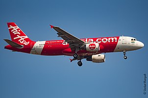 AirAsia India Airbus A320-200 в классической ливрее