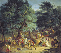 Землетрясение в Рокка-ди-Папа, близ Рима (1830). Русский музей.