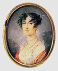 Анна Григорьевна Бланк, урождённая Усова (1792-1857), супруга литератора Б. К. Бланка, невестка архитектора Карла Бланка. 1810-е годы, Государственный исторический музей.