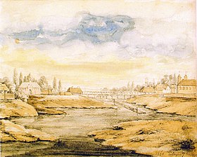 Место расположения былых Кобринских замков. Наполеон Орда. Кобрин. 1864