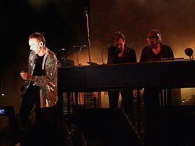 Underworld, live in New York, 2007. Слева направо: Карл Хайд, Рик Смит, Дэррен Прайс.