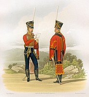 Обер-офицер и рядовой в парадной форме (1816-1819)