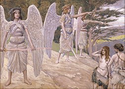 Адама и Еву изгоняют из рая, ок. 1896-1902