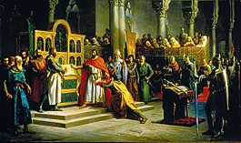 Альфонсо Храбрый даёт клятву, что непричастен к убийству своего брата Санчо II