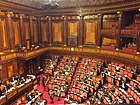 Интерьер Зала заседаний Сената Итальянской республики