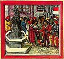 Встреча войск Унтервальдена на площади Вайнмаркт в Люцерне (1490)