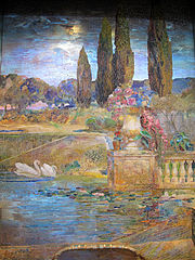 Л. К. Тиффани. Пейзаж. 1915. Мозаика. Метрополитен-музей, Нью-Йорк