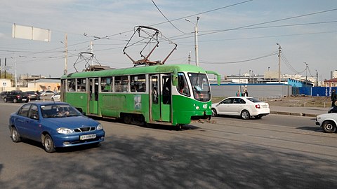 Модернизированная Tatra T3ВПА в Харькове