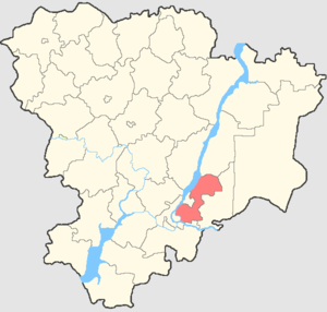 Среднеахтубинский район на карте