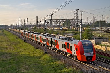 ЭС1-027 на Московском направлении ОЖД