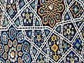 Мозаичное панно XIV века на куполе мавзолея Тюрабек-ханым в Куня-Ургенче, Туркменистан — фрагмент