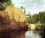 Река Оредеж. Фотография С. М. Прокудина-Горского, 1905 год