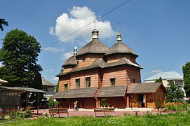 Деревянная церковь Св. Иоанна Крестителя в Городке (в нынешнем виде отстроена в 1755 году)