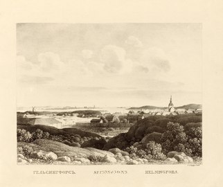 Вид Гельсингфорса. 1823–1824
