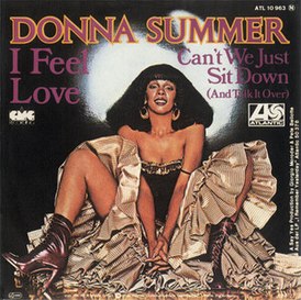 Обложка сингла Донны Саммер «I Feel Love» (1977)