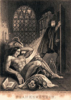 Теодор фон Холст. Иллюстрация к «Франкенштейну», 1831