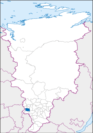 Назаровский район на карте