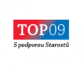 Логотип на агитационных материалах - ТОП 09 с поддержкой Старост (2010-2013)