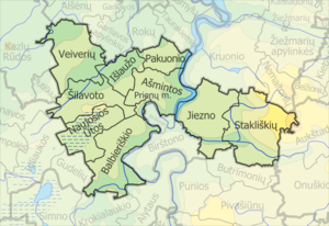 Пренайское районное самоуправление на карте