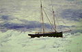 Почтовая лодка в паковом льду