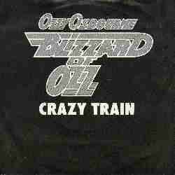 Обложка сингла Оззи Осборна «Crazy Train» (1980)