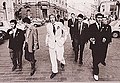 Акция «Футуристы выходят на Кузнецкий». Кузнецкий мост, Москва, 1993.