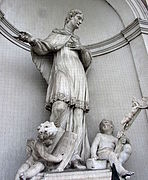 Статуя Святого Иоанна Непомука. Церковь Вознесения Девы Марии, Линц