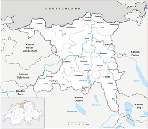 Баден (Аргау) на карте
