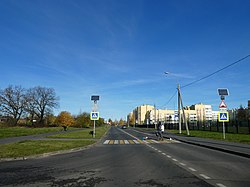 Вид на север от пересечения с улицей Беловой