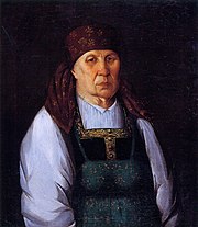 Портрет П. П. Шариной[5], крепостной села Ильинского (1850-е)