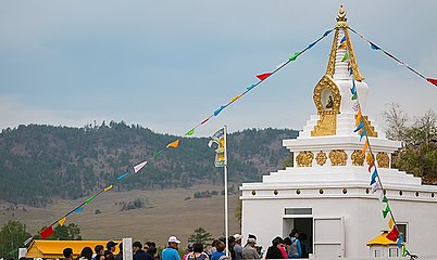 Ступа медицины в местности Маракта