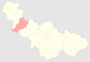Богодуховский уезд на карте